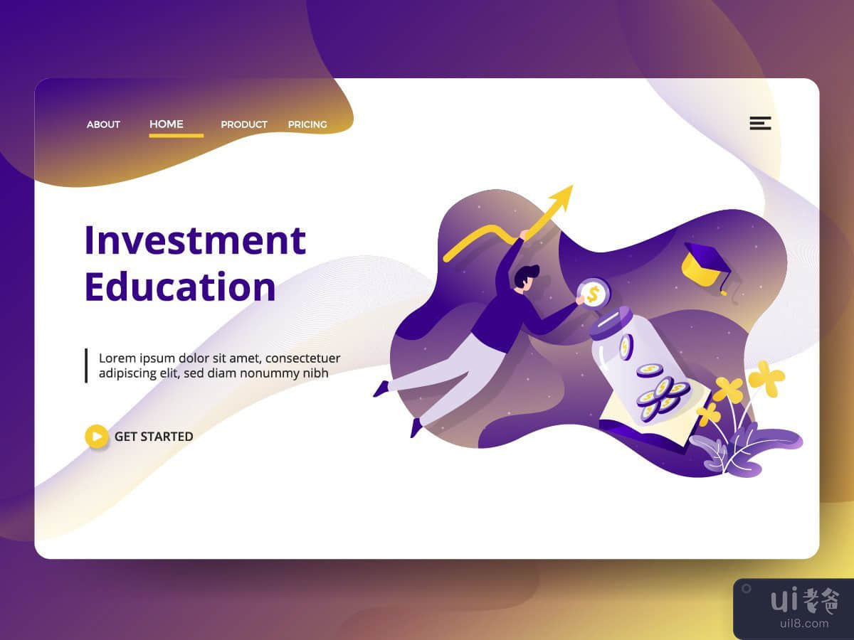 Landing Page Investment Education