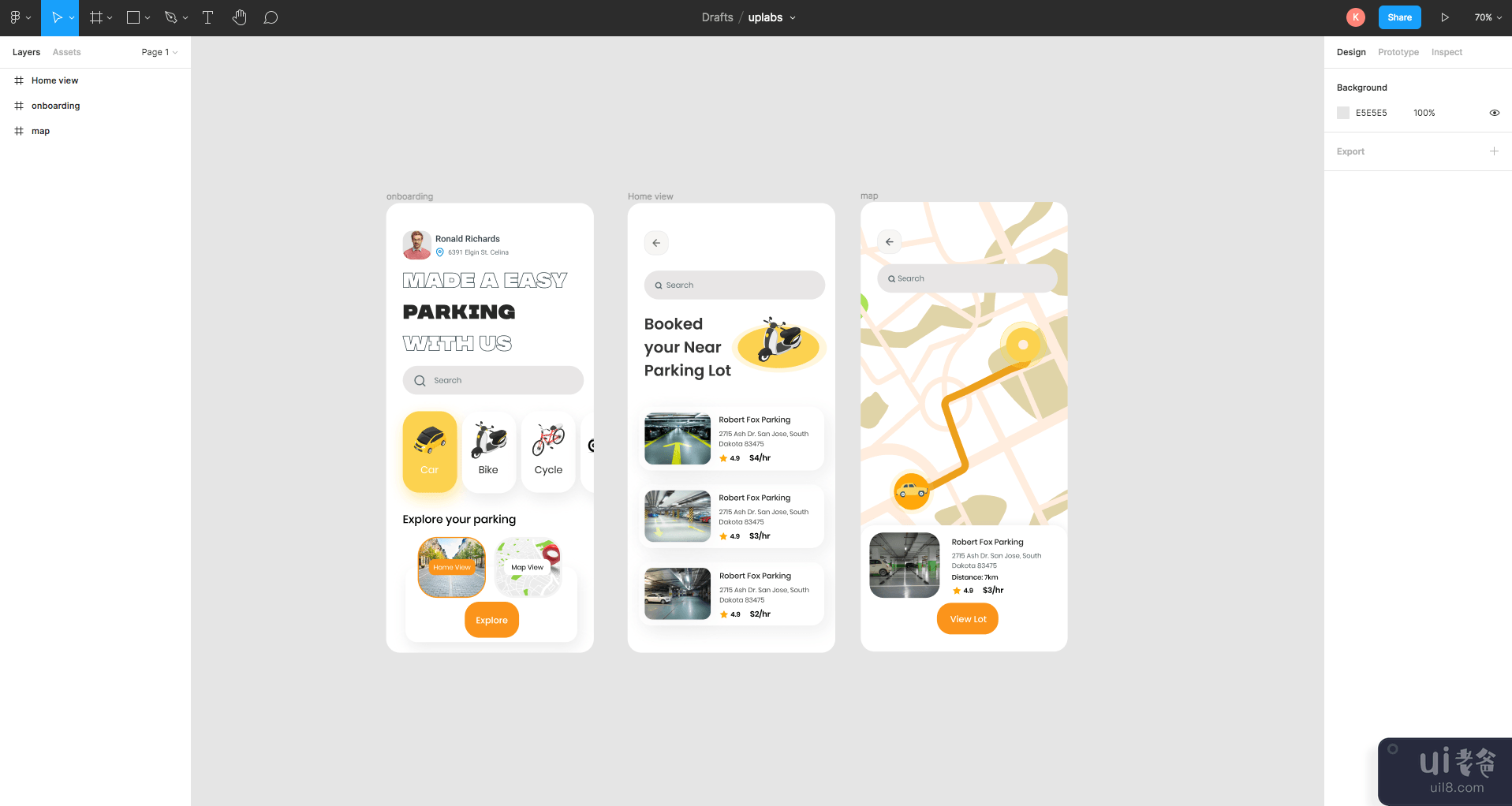 停车位移动应用程序(parking slot mobile app)插图