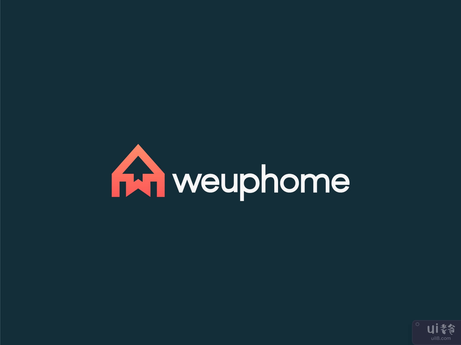 Weuphome - 房地产标志品牌(Weuphome - Real Estate Logo Branding)插图3
