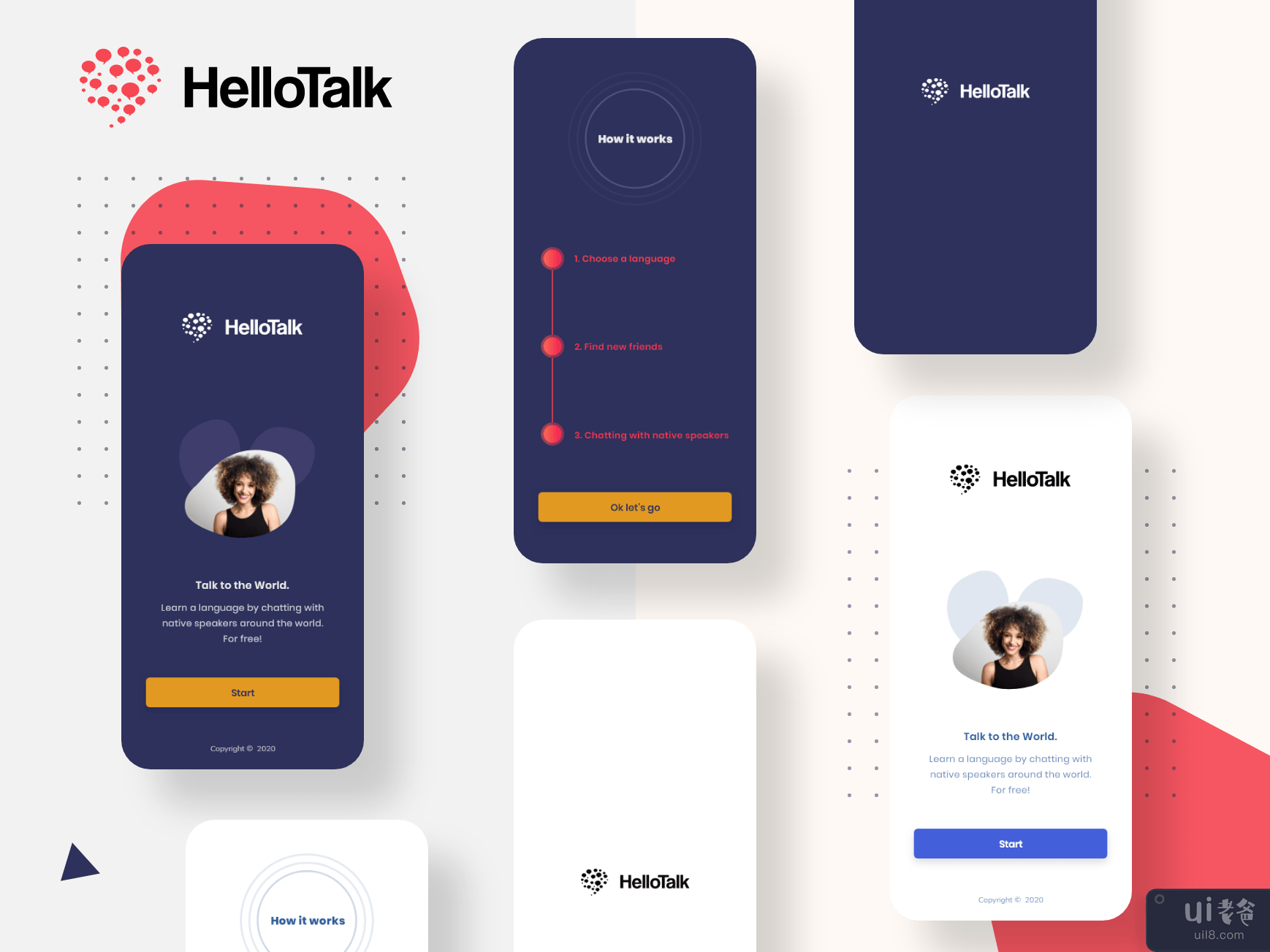 演练/介绍/介绍页面 - HelloTalk（第 1 部分）(Walkthrough / Introduction / Intro Page - HelloTalk (Part1))插图