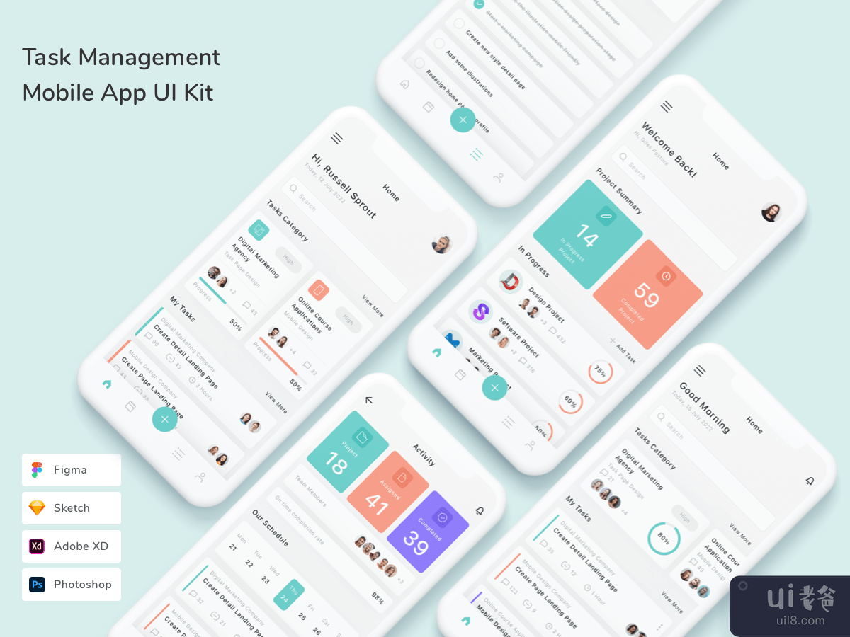Task Management Mobile App UI Kit