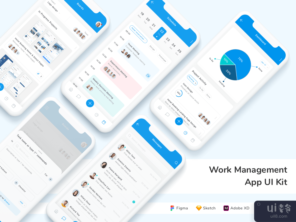 Work Management App UI Kit