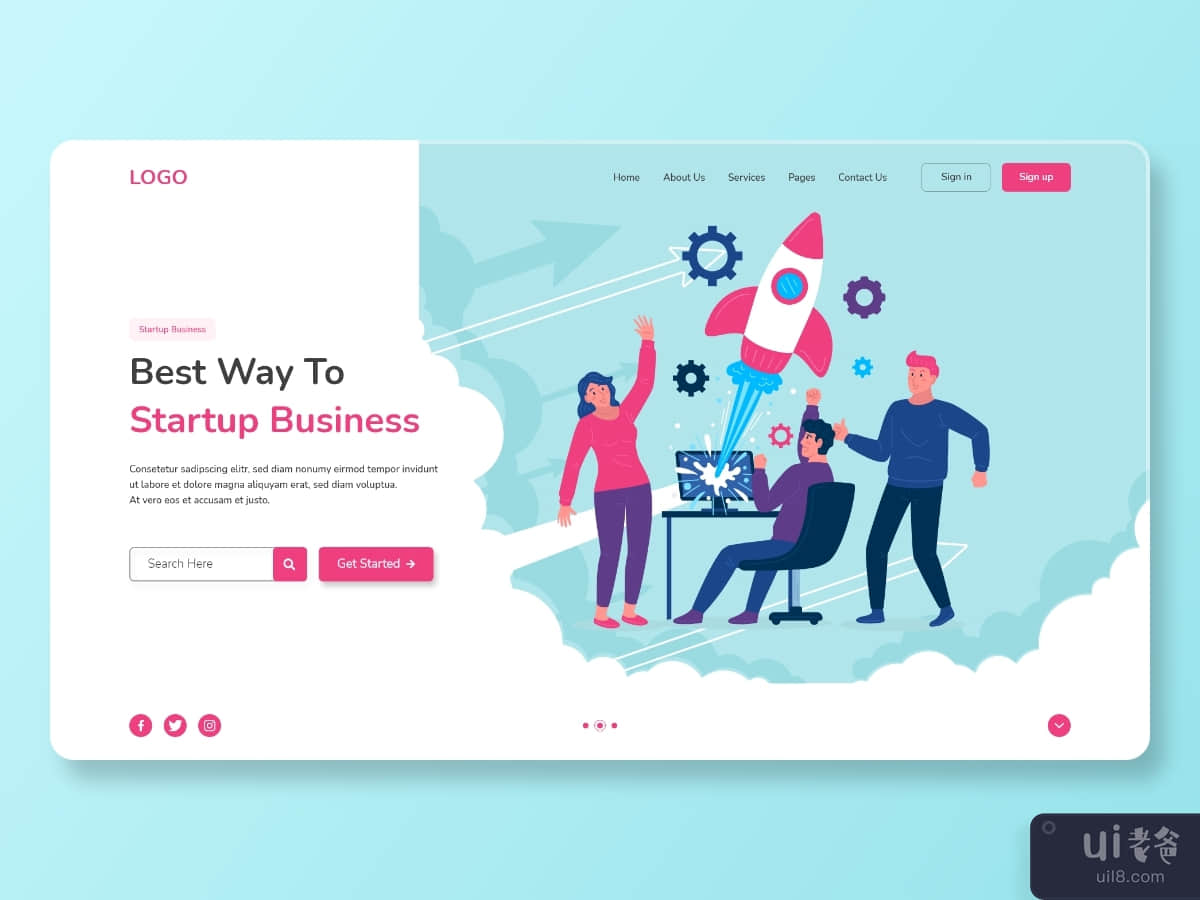 Create - Free Startup Landing Page