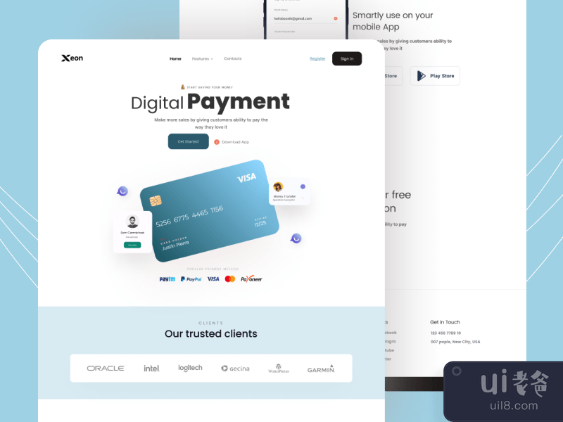 Payment - Landing page