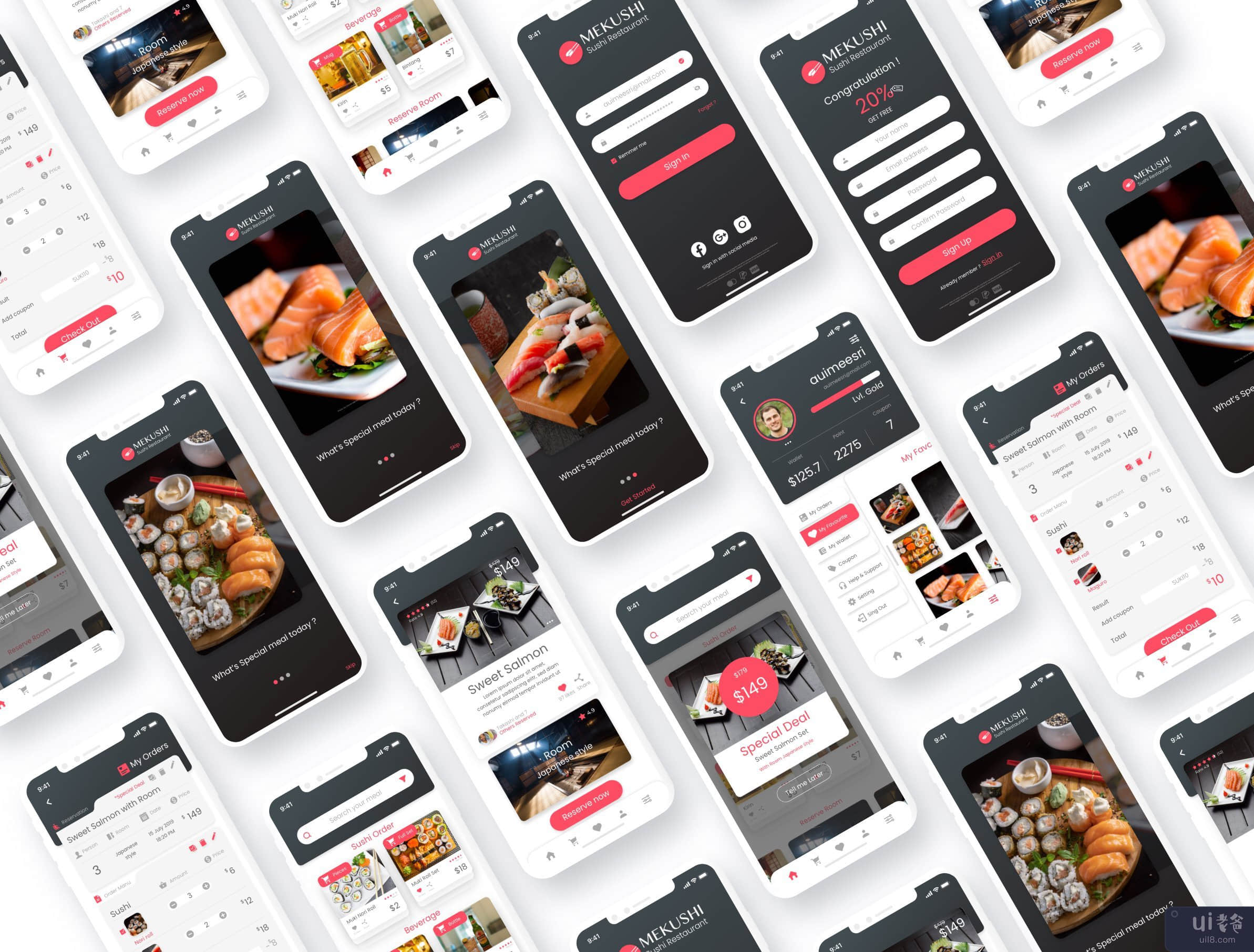 移动寿司餐厅应用挑战(Sushi Restaurant App Challenge for Mobile)插图