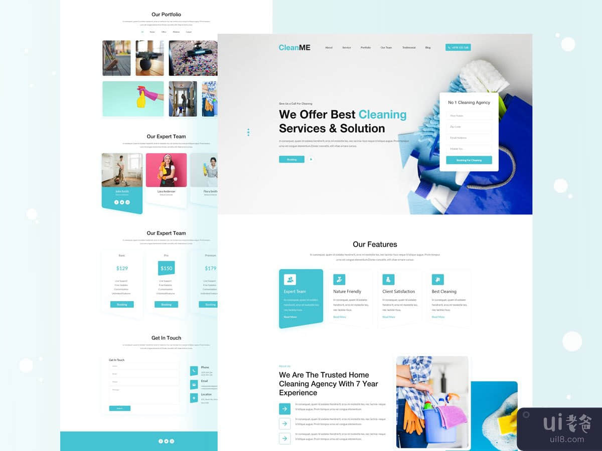 Cleaning Agency Landing Page