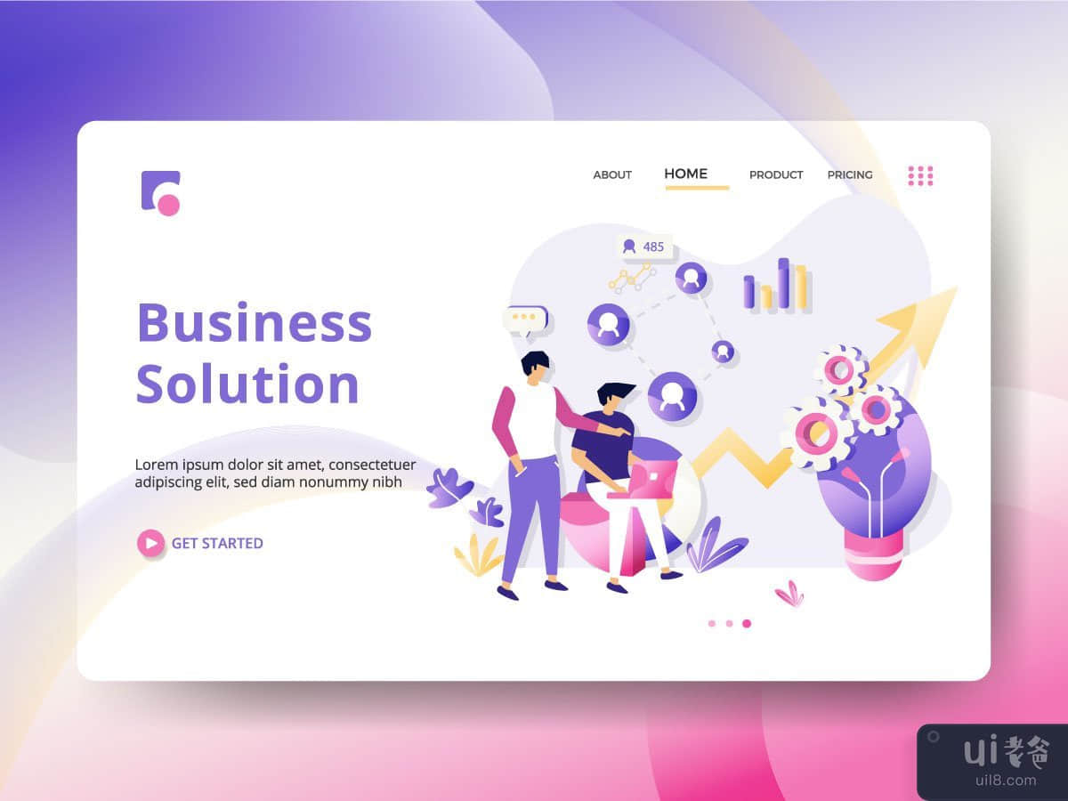 Business Solution landing page
