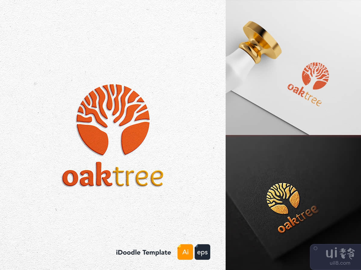 Oak Old Logo Template