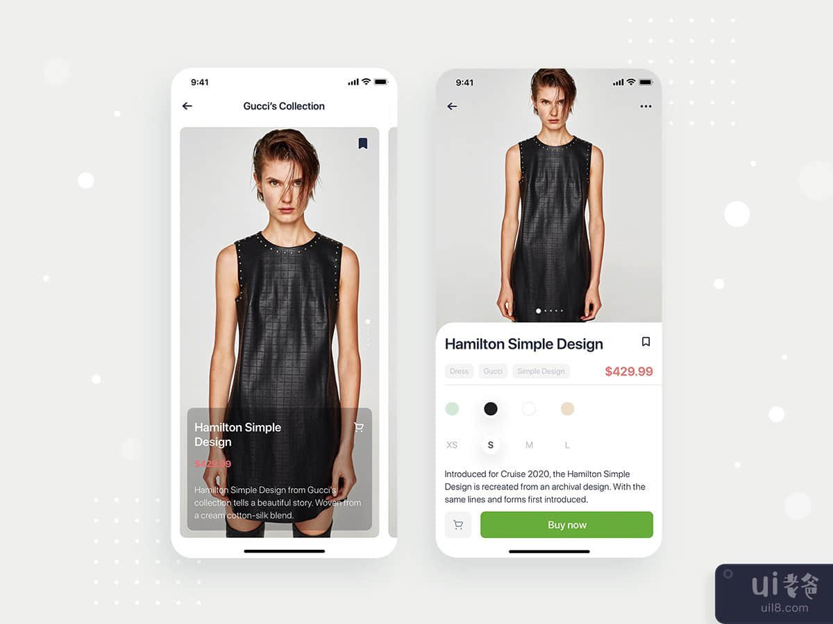 E-commerce mobile app concept