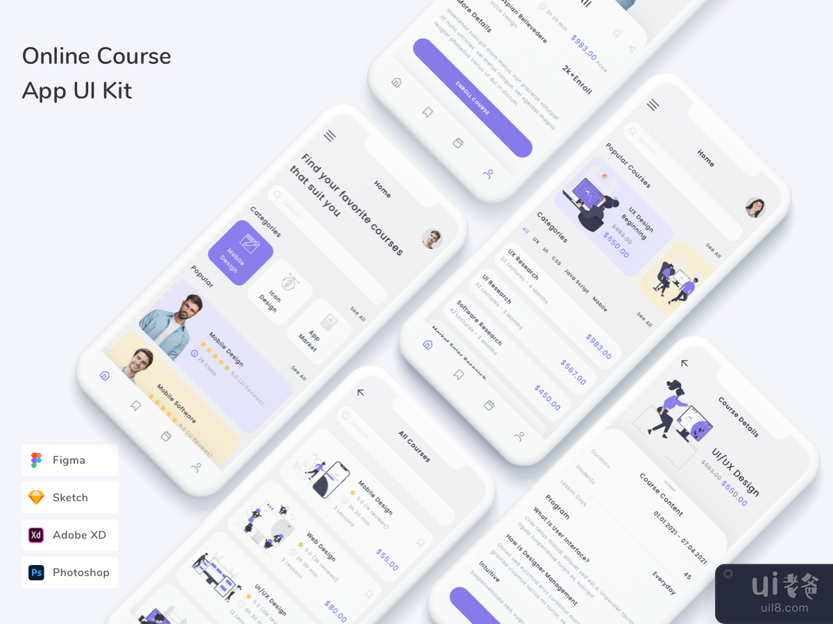 Online Course App UI Kit