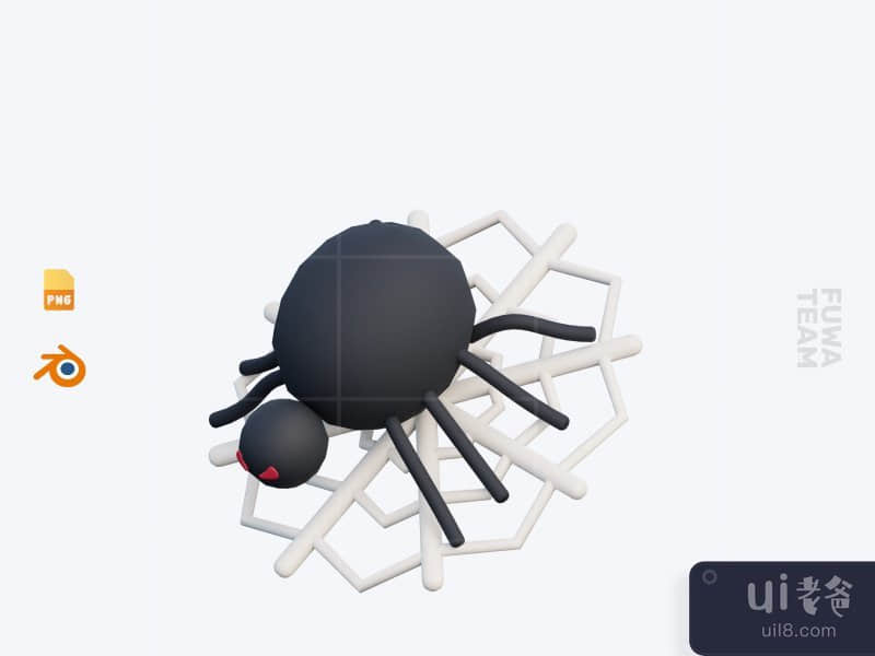 Scary Spider - 3D Halloween Icon Pack