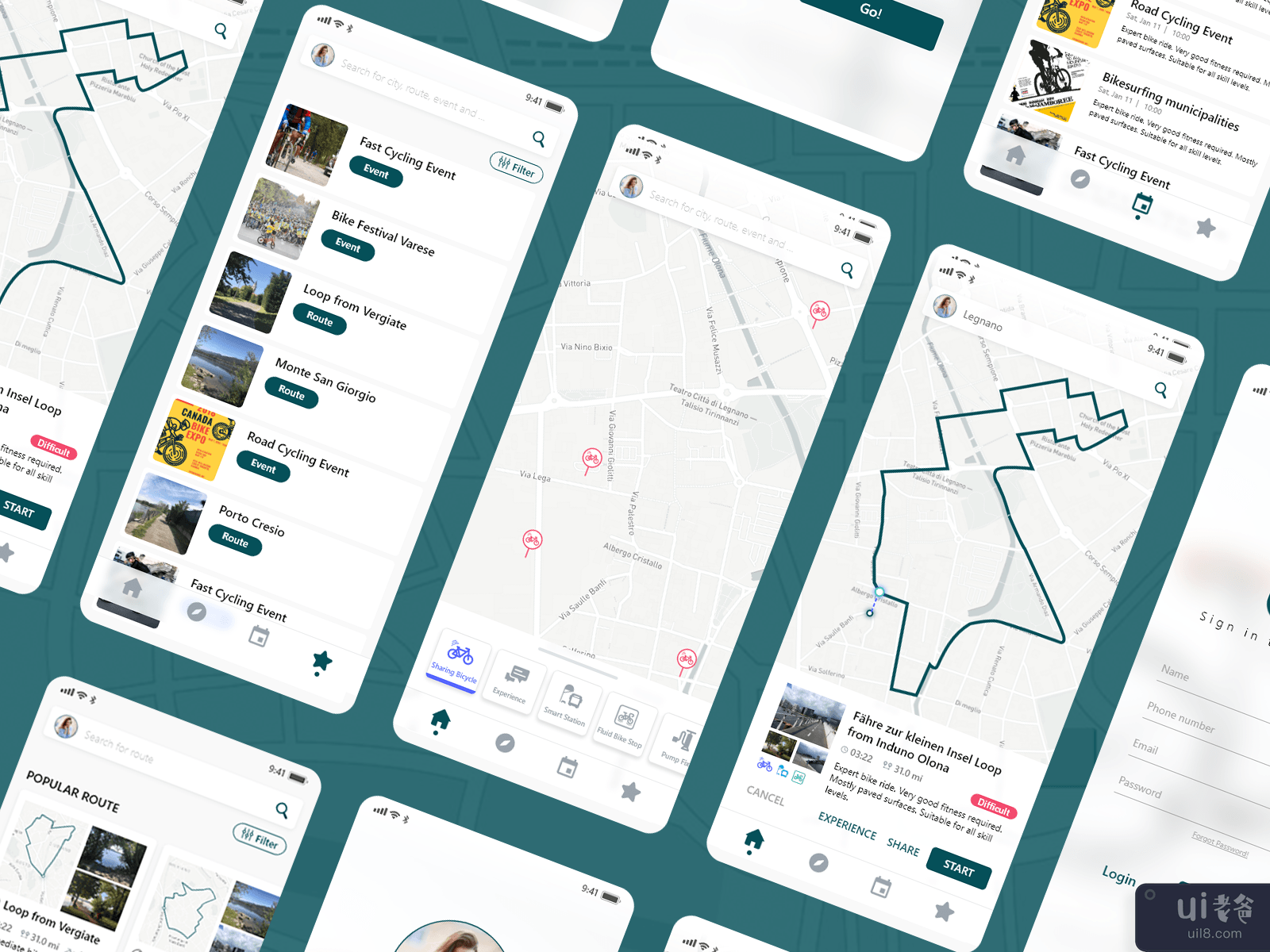 Cycle App UI Kit