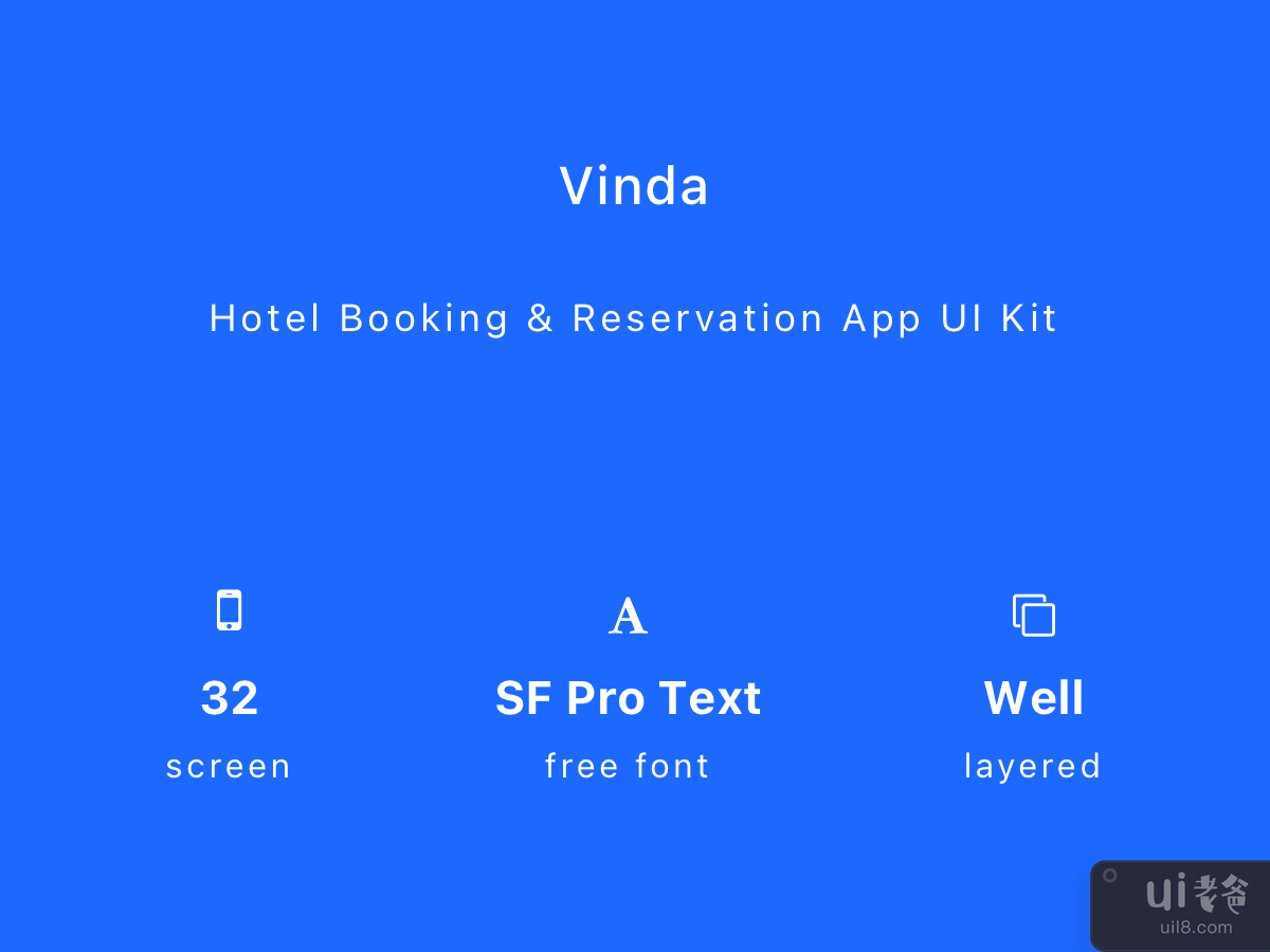 维达 - 酒店预订和预订应用程序 UI 套件(Vinda - Hotel Booking & Reservation App UI Kit)插图4