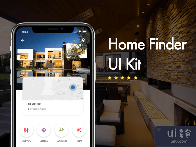 主页查找器 UI 套件(Home Finder Ui Kit)插图4