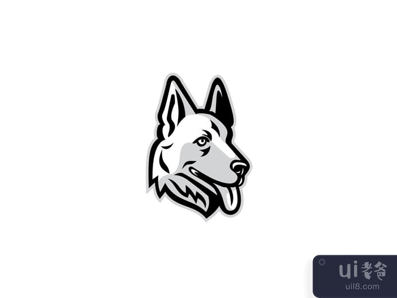 Alsatian Dog Mascot