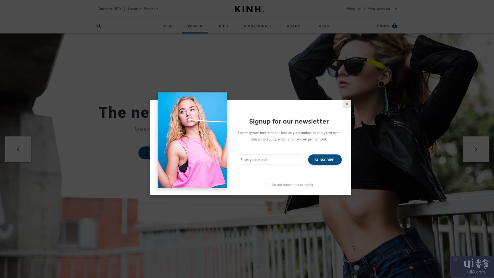 Kinh - 材料电子商务 PSD 模板(Kinh - Material E-Commerce PSD Template)插图4