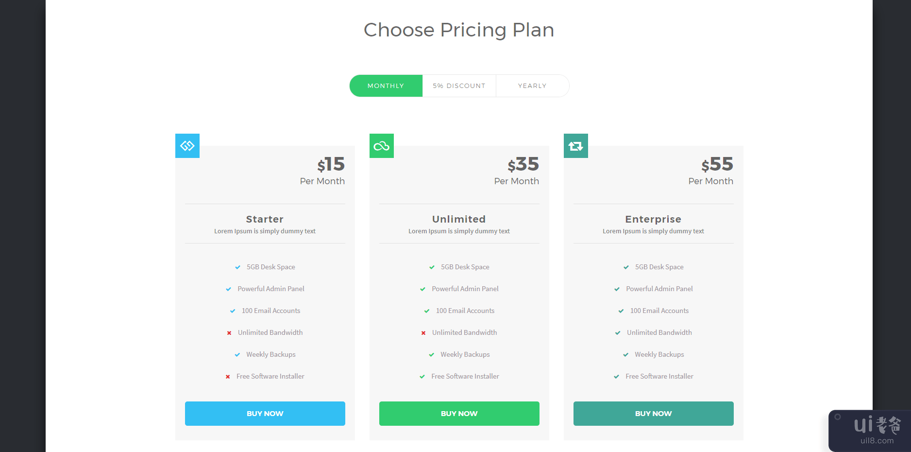 10 引导定价计划表(10 Bootstrap Pricing Plan Table)插图5