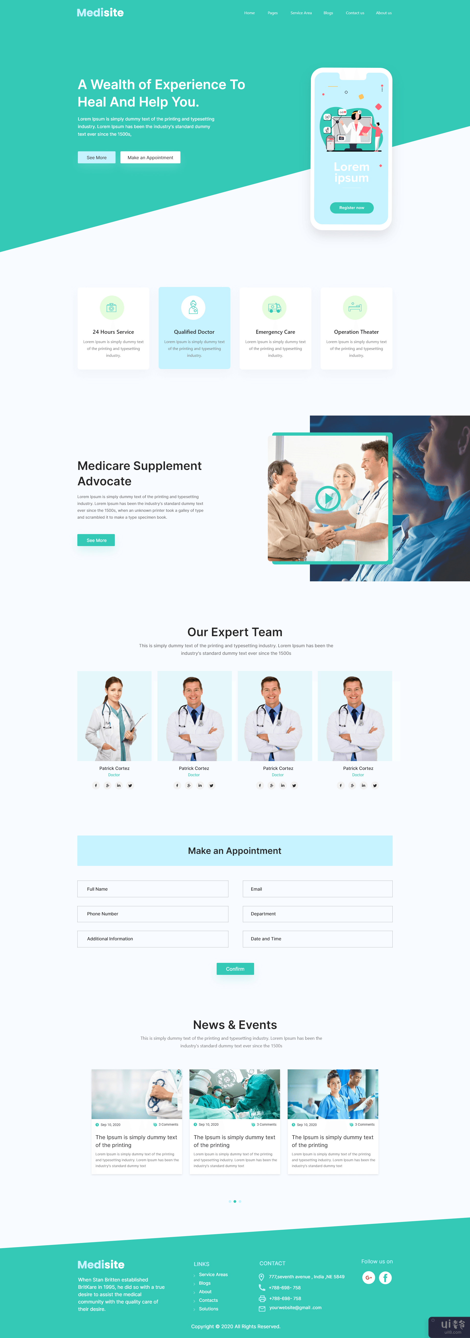 医疗登陆页面(Medical landing page)插图