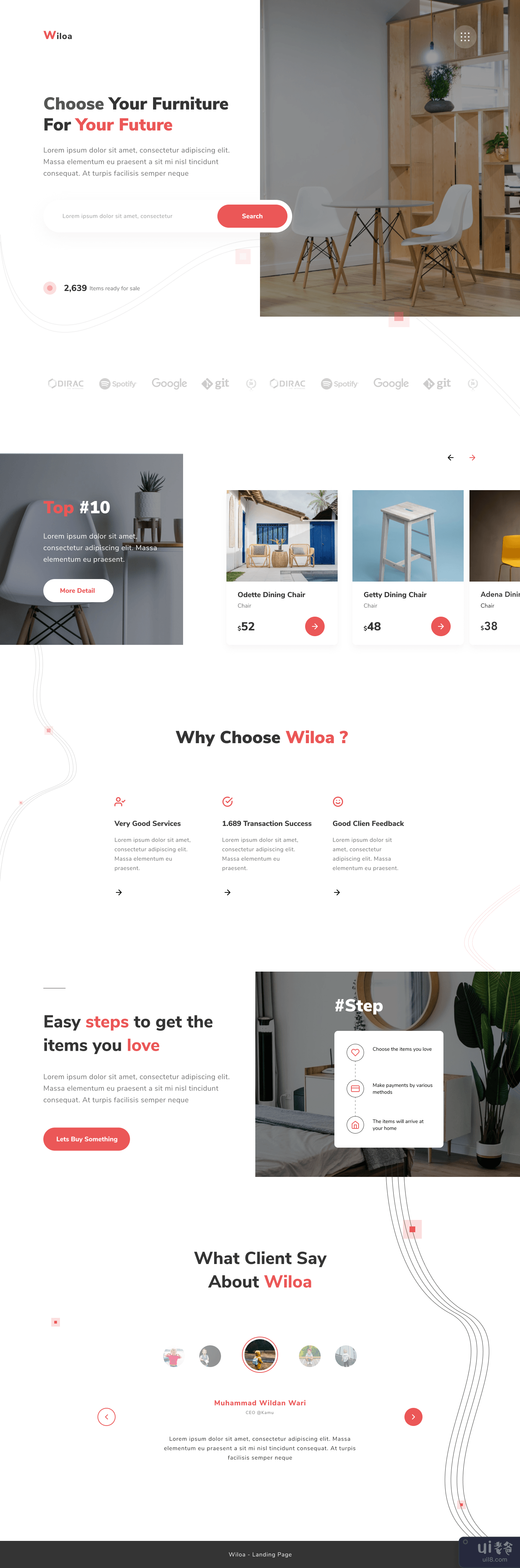 家具店 - 登陆页面(Furniture Store - Landing Page)插图