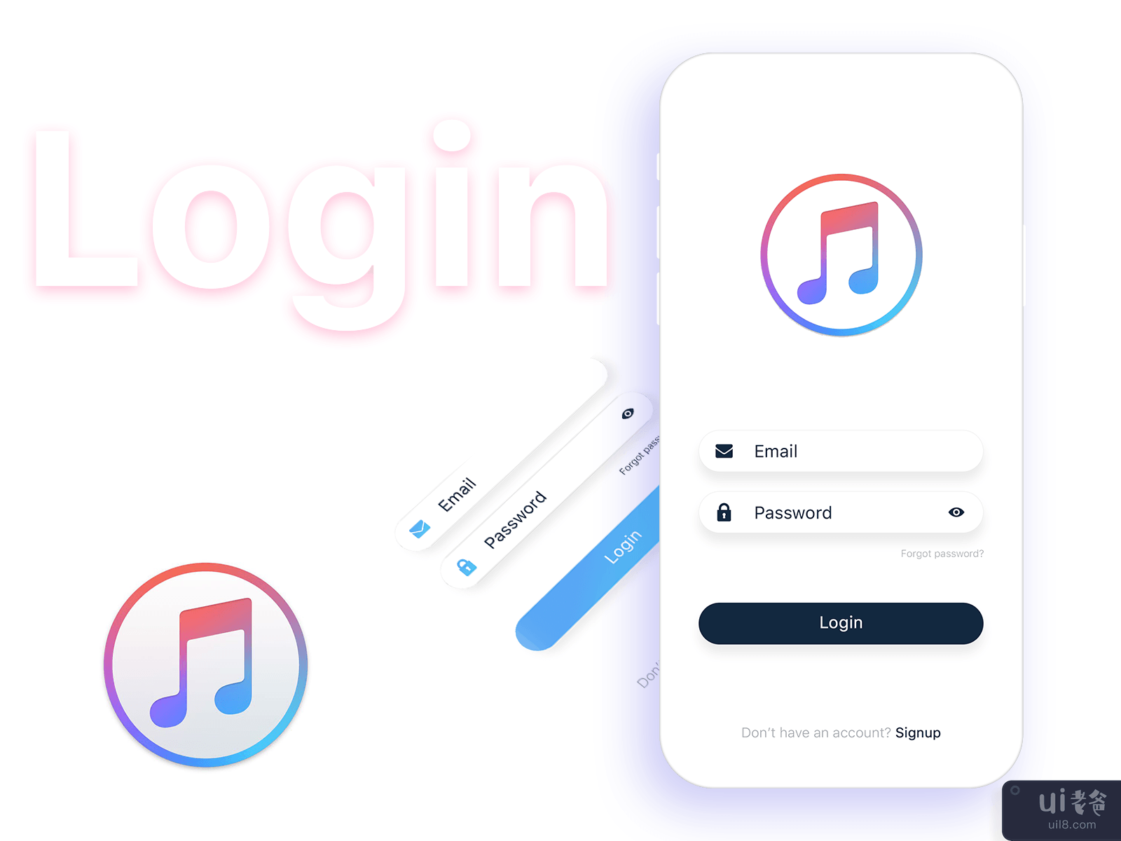 音乐登录画面(Music login screen)插图