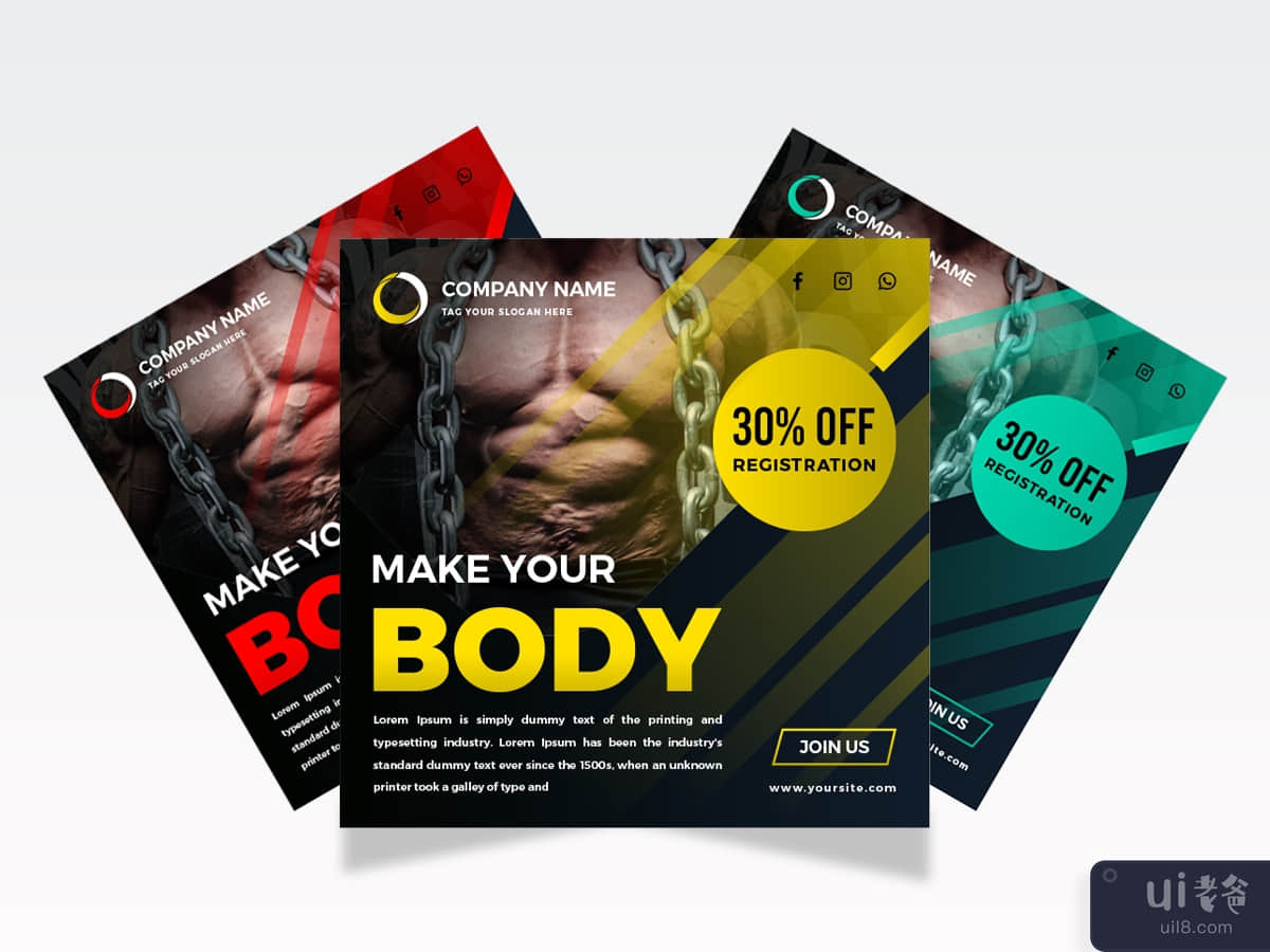 Body Sports Gym Banner Template