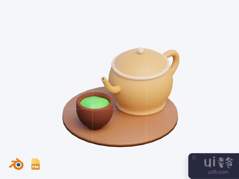 Tea - 3D Cute Japanese Icon Pack