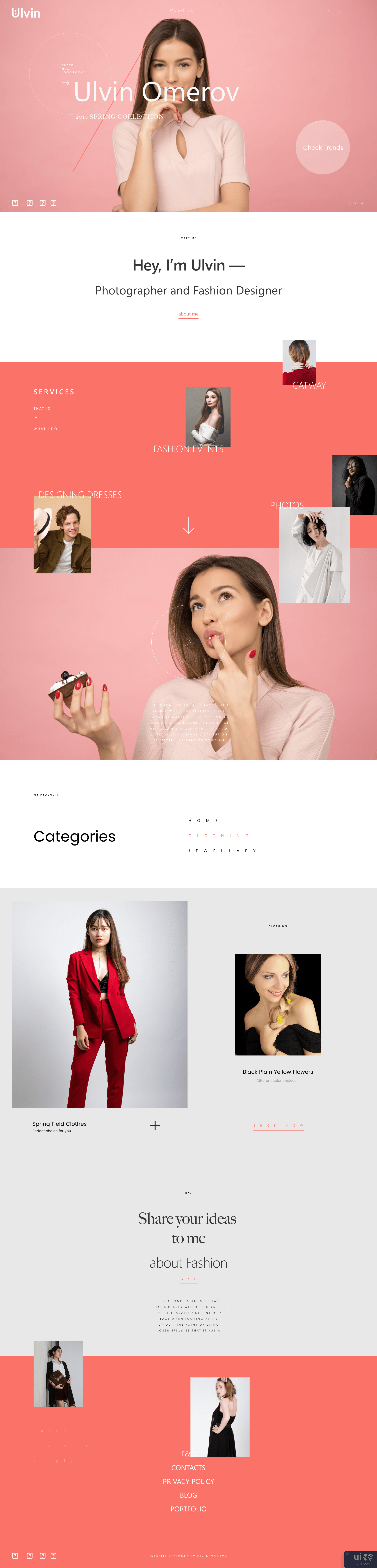 电子商务时尚网页设计登陆页面(Ecommerce Fashion Web Design Landing page)插图