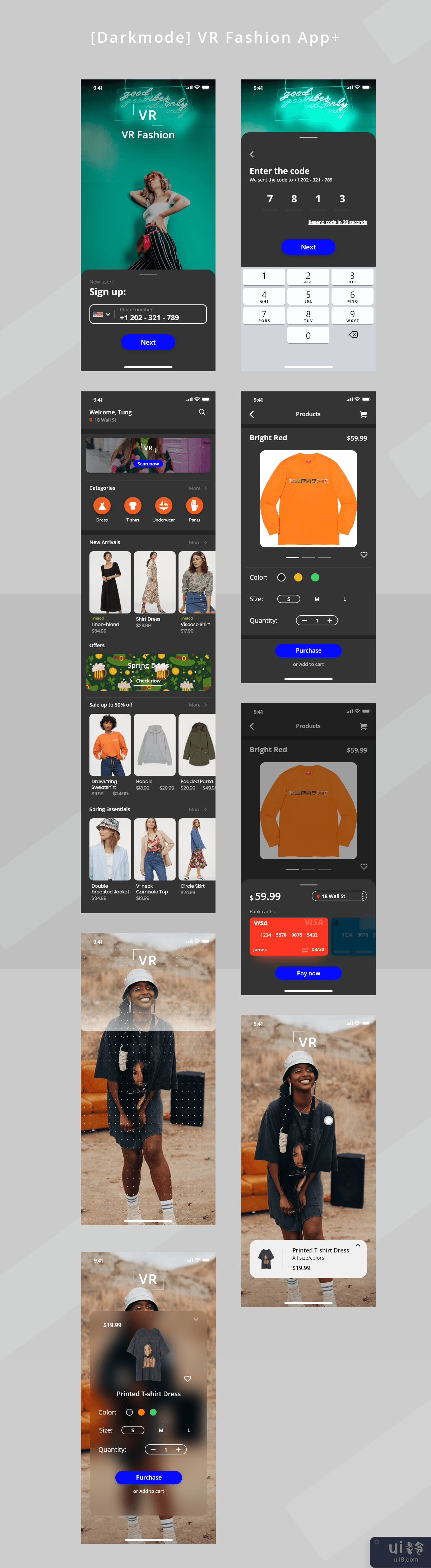[Darkmode] VR时尚应用([Darkmode] VR Fashion App)插图
