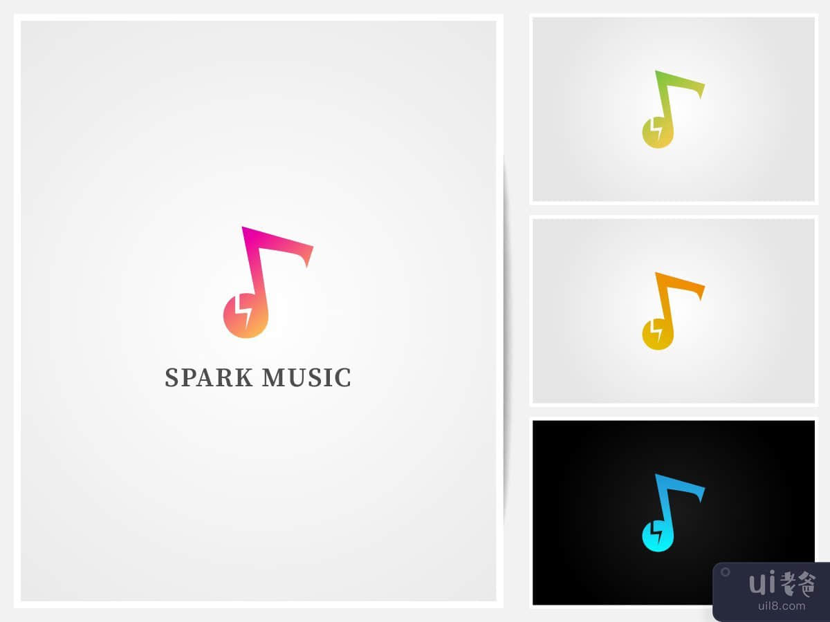 Spark music logo design