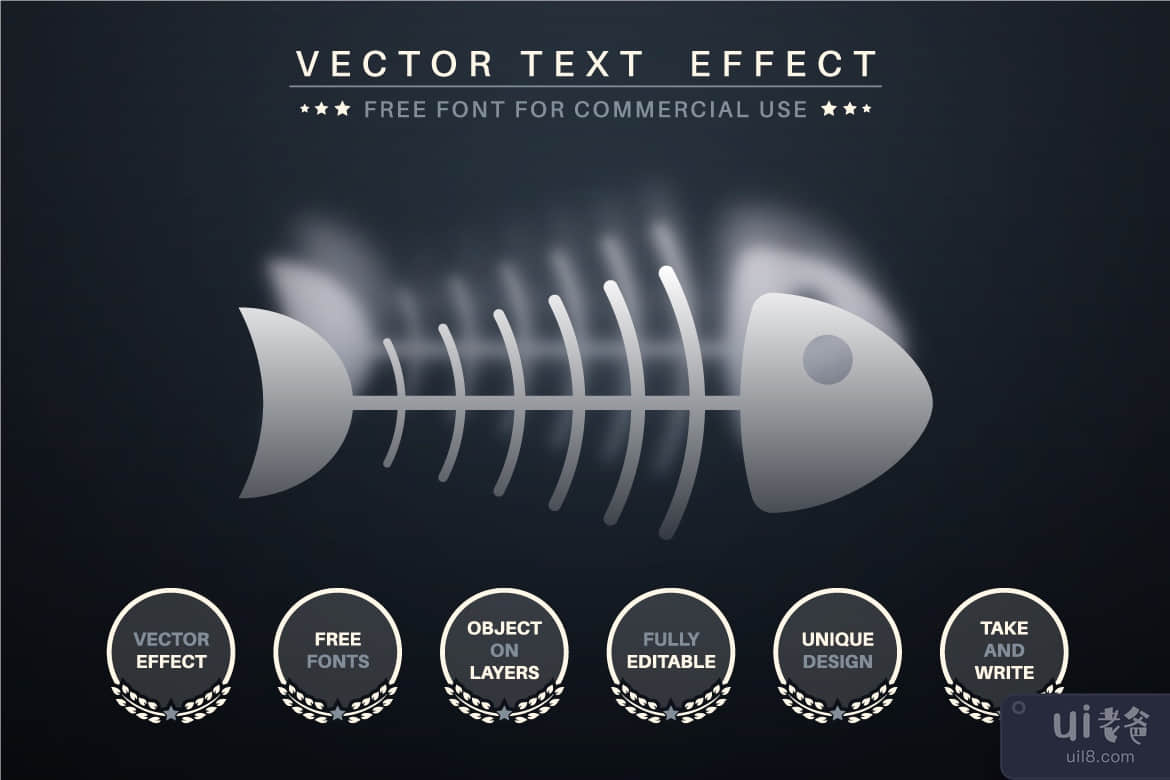 焦点模糊 - 可编辑的文本效果，字体样式(Focus Blur - Editable Text Effect, Font Style)插图2