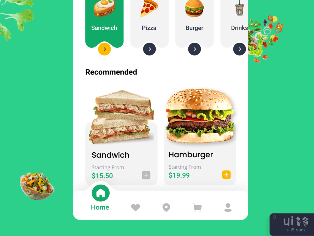 送餐移动应用程序(Food Delivery Mobile App)插图1