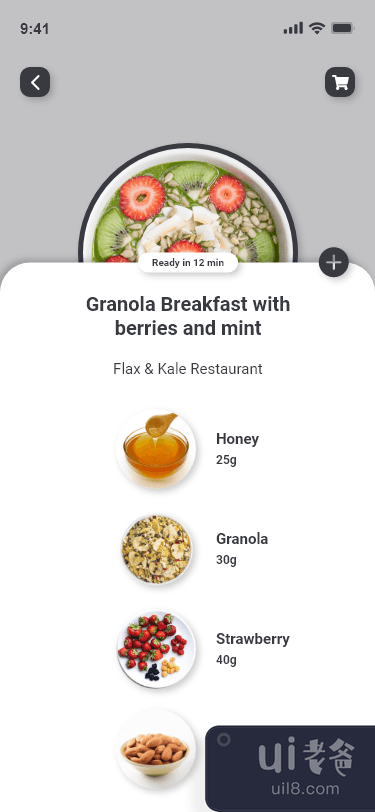 早餐食品界面(Breakfast Food UI)插图