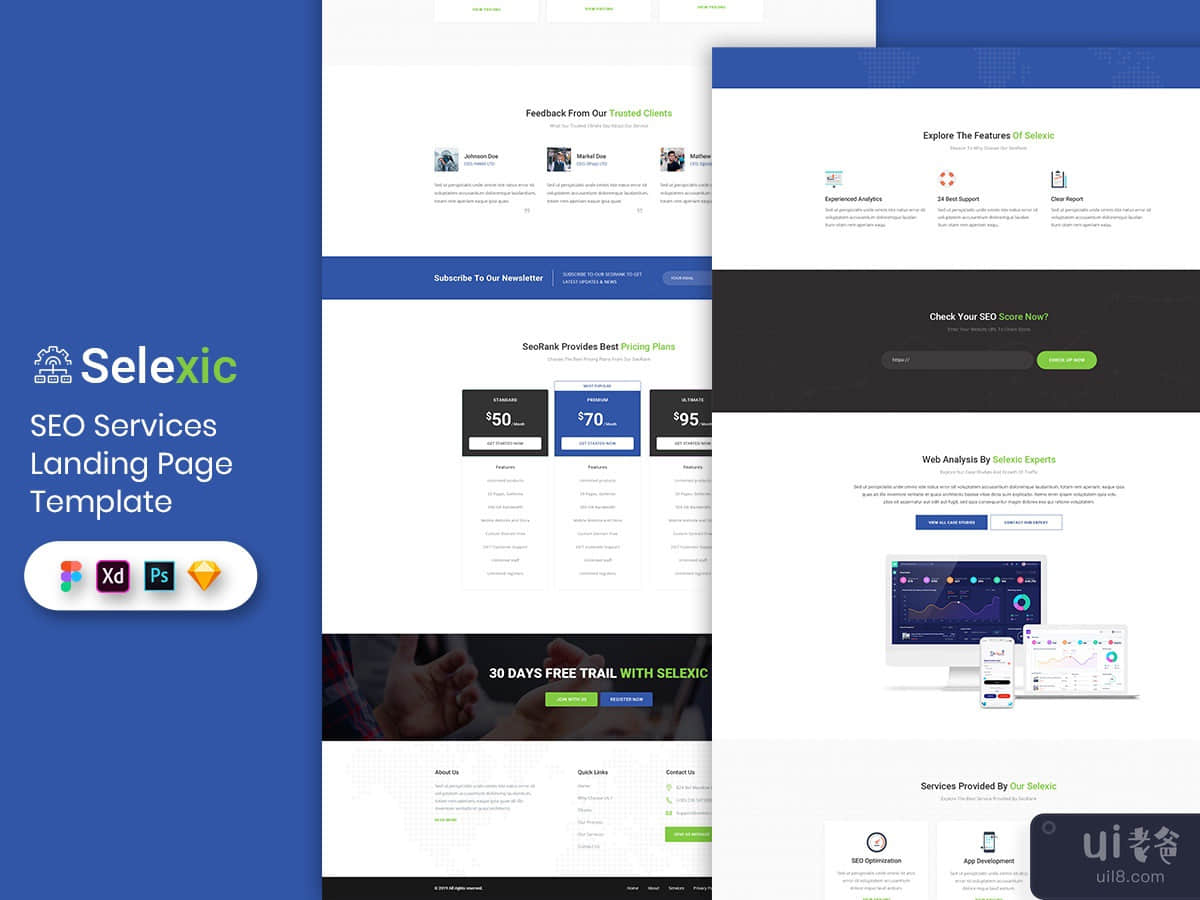 SEO Service Landing Page Template