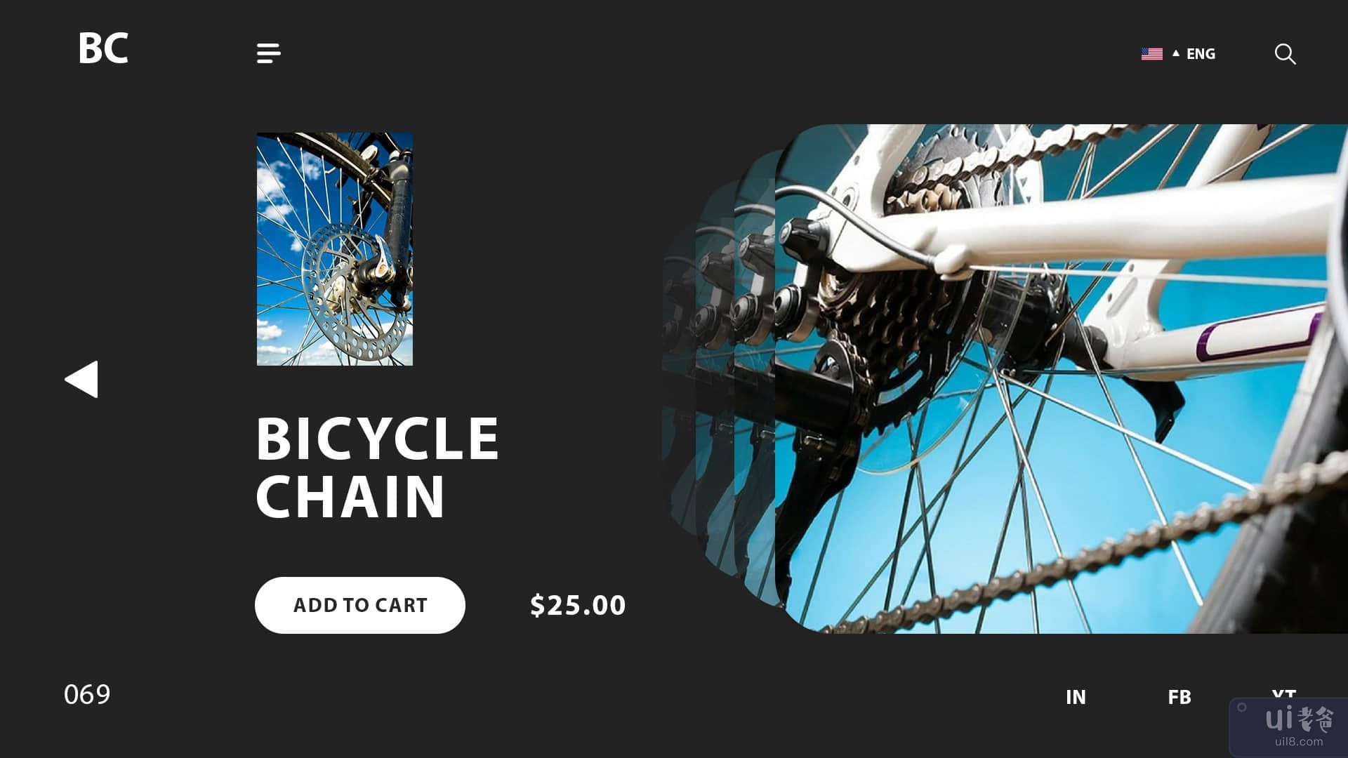自行车网页设计(Bicycle Web Page Design)插图
