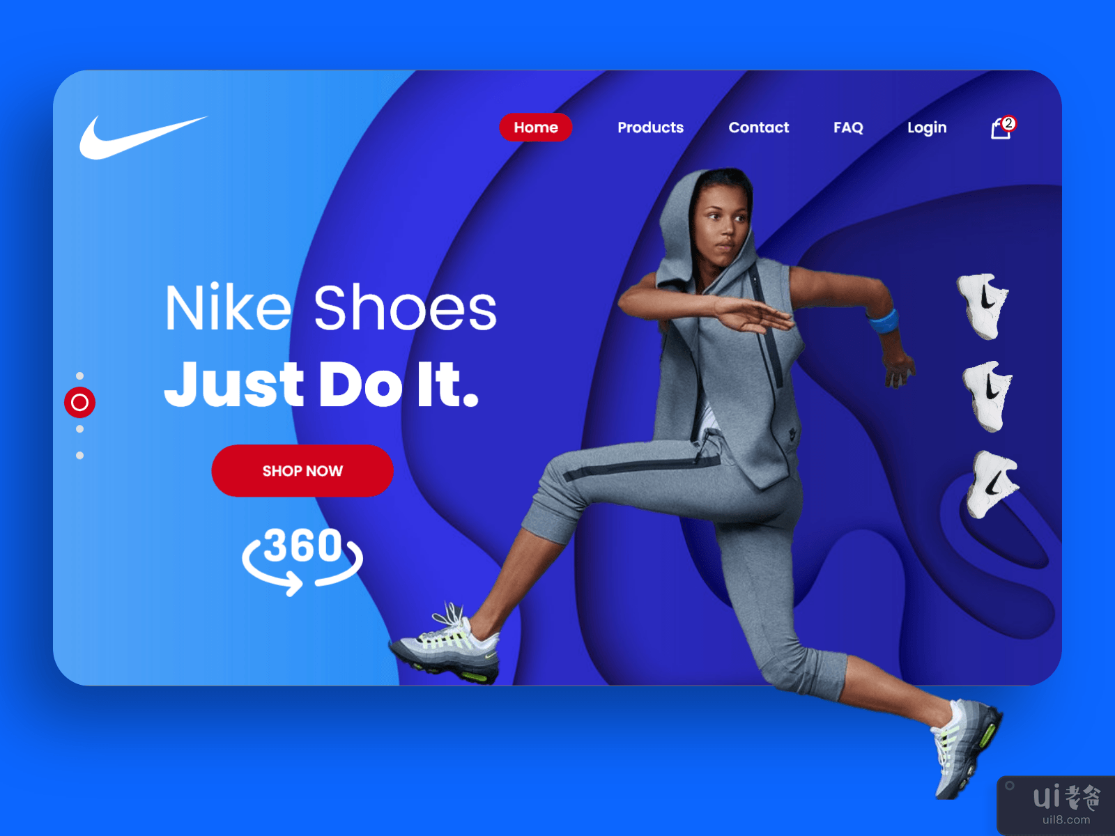 Nike Shoes E-commerce Web Template Shop V3