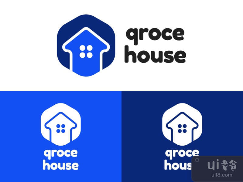 Qroce House Logo Design