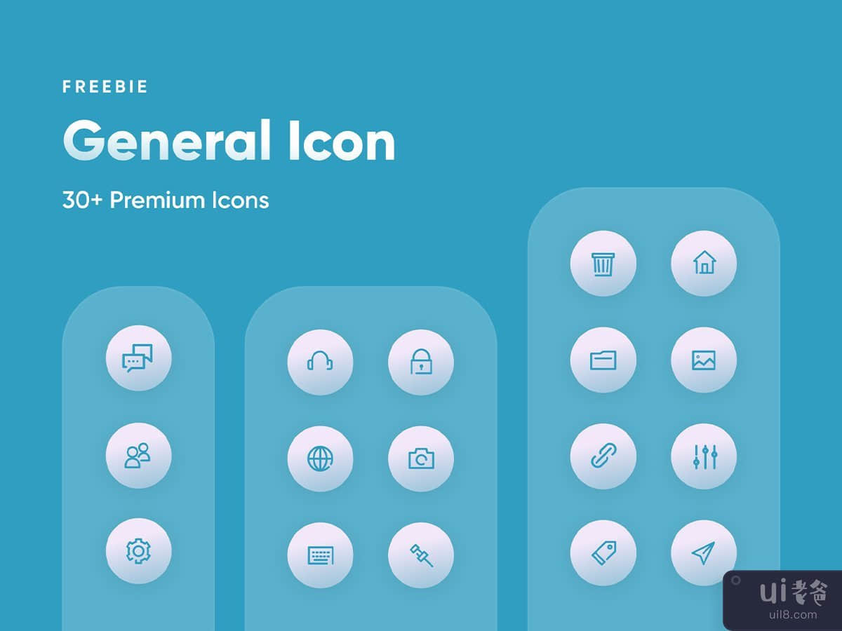 绅士 UI 图标集(Genty UI Icon Set)插图1