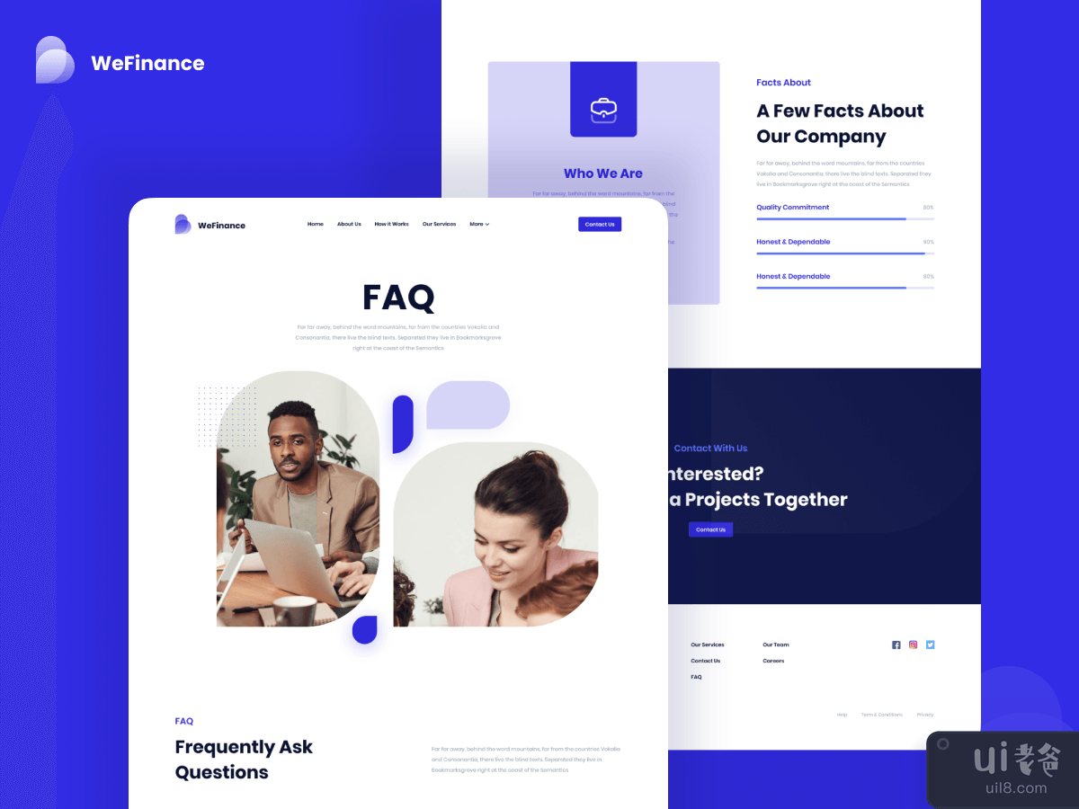 Faq Page Design - Wefinance
