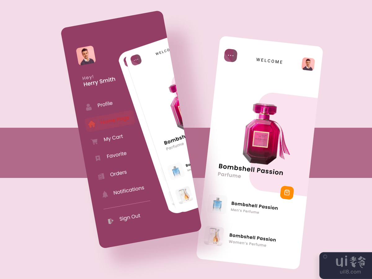 Perfume Shop - App Ui