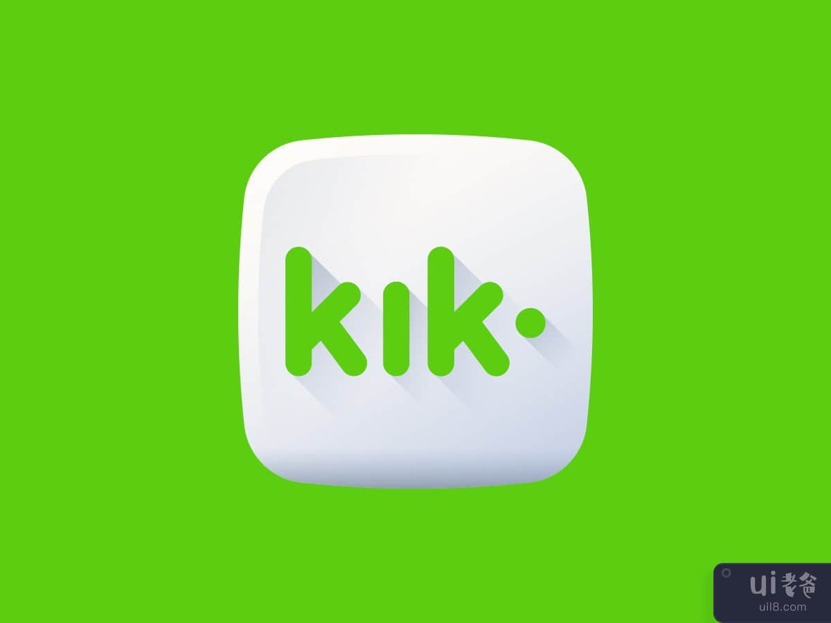 奇克标志(Kik Logo)插图