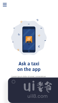 出租车服务应用程序屏幕(Taxi Service App Screens)插图2