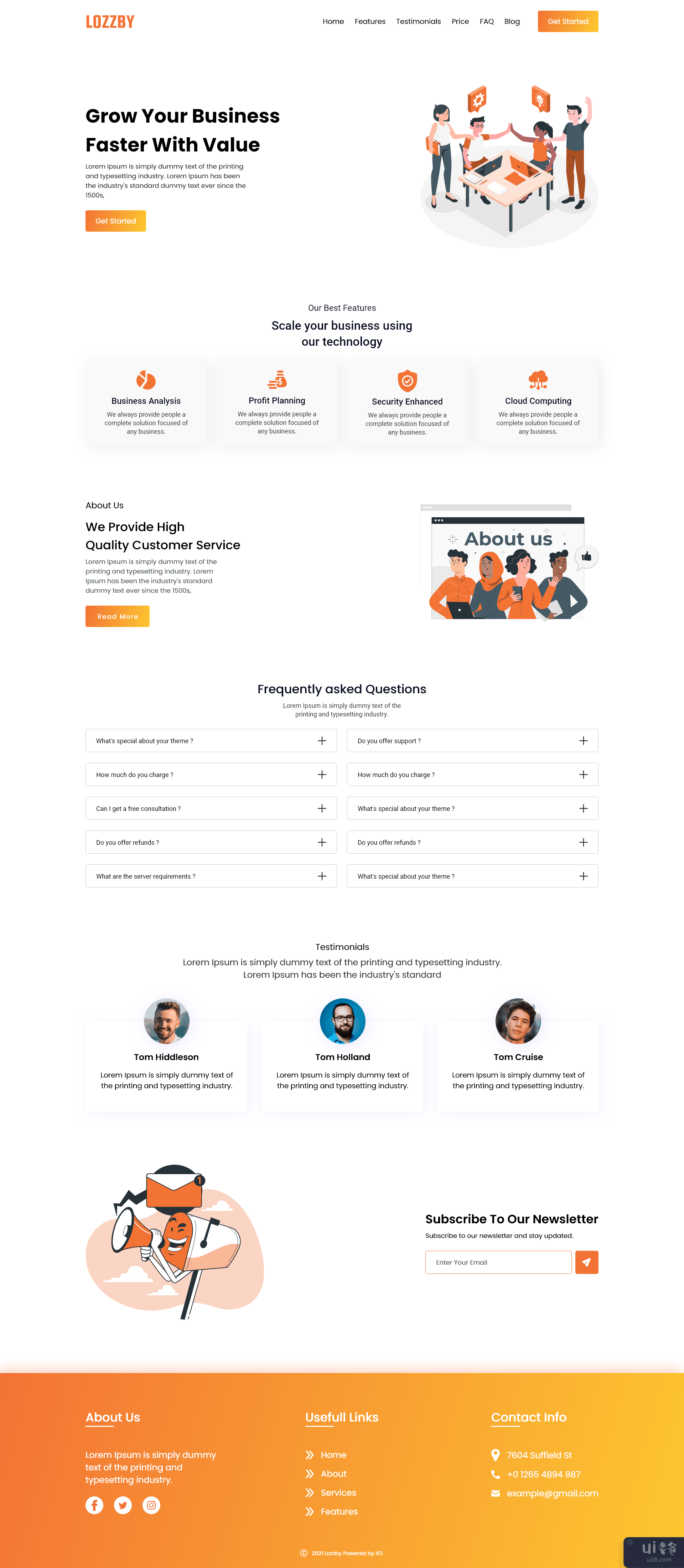 Lozzby登陆页面(Lozzby Landing Page)插图