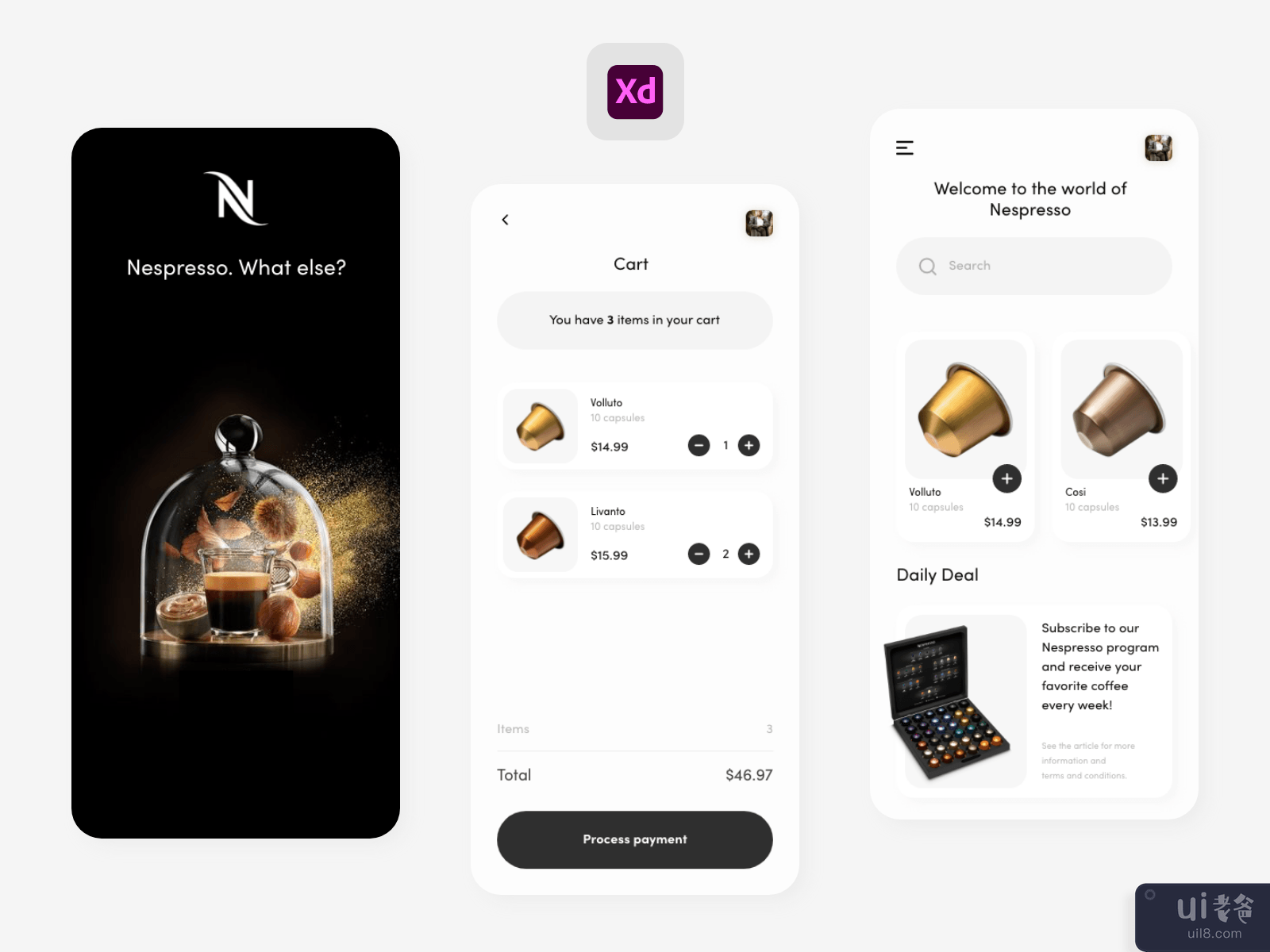 Nespresso App Exploration for iOS