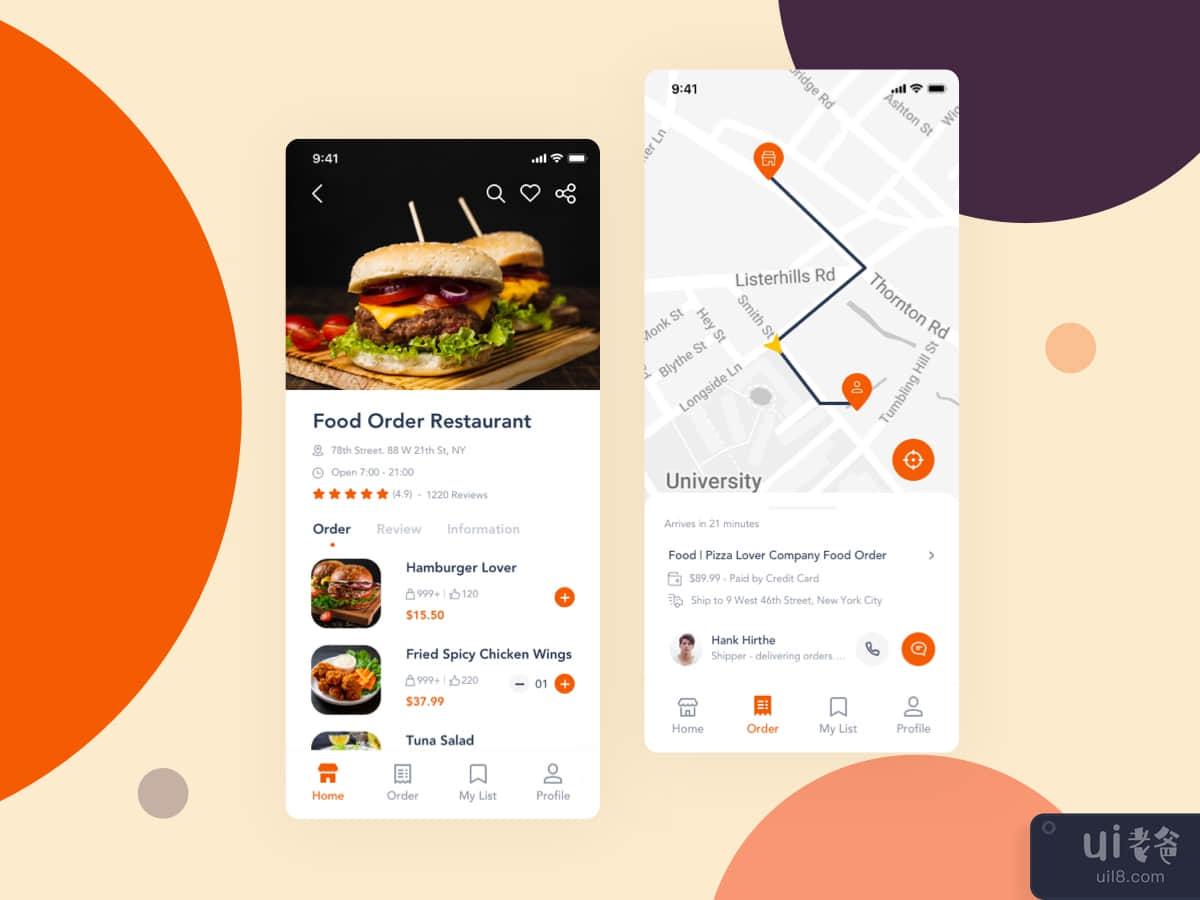 Food Delivery App Template Ui Kit
