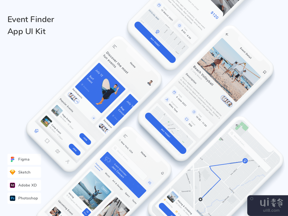 Event Finder App UI Kit