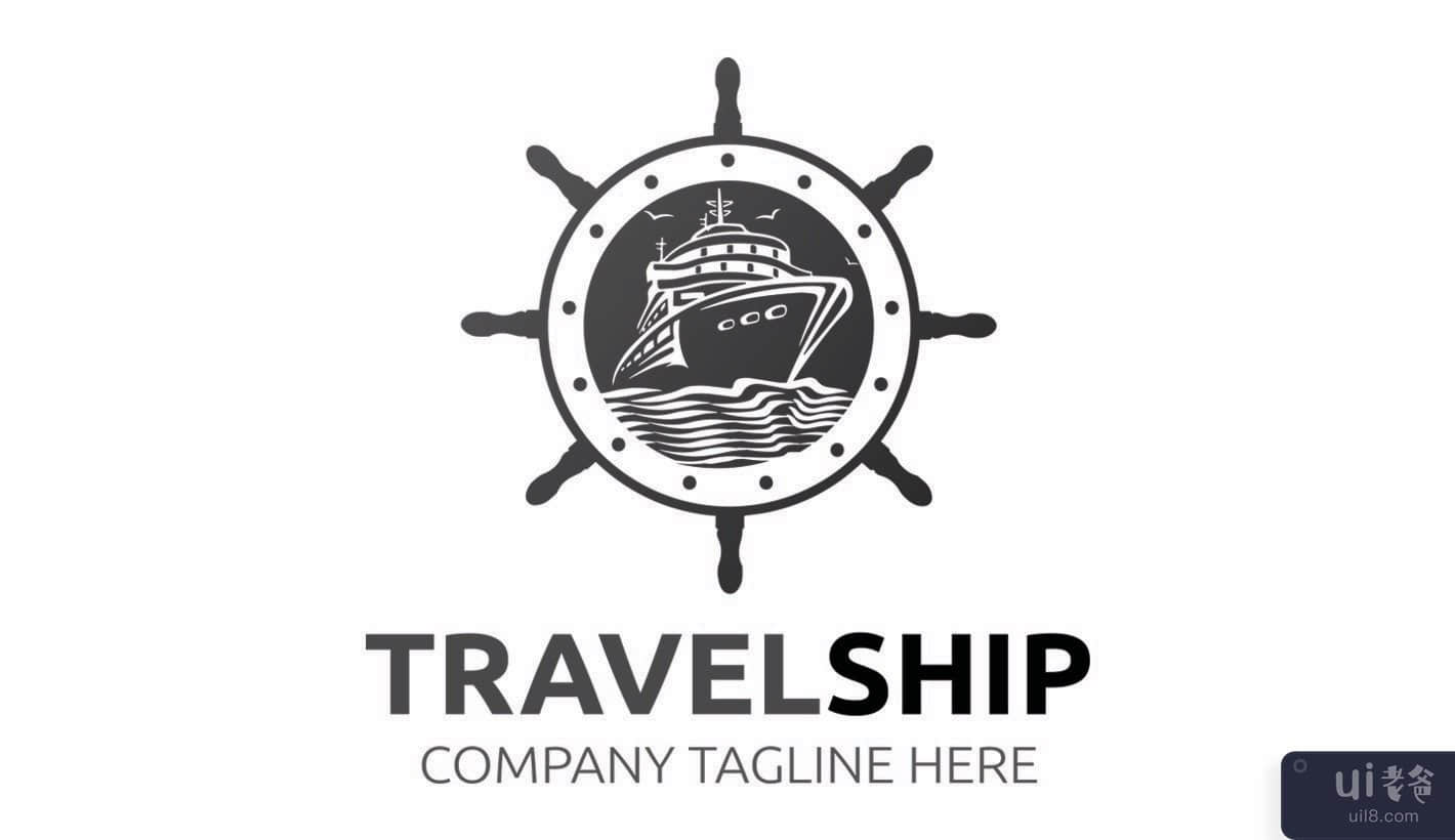 旅游船标志(Travel Ship Logo)插图1