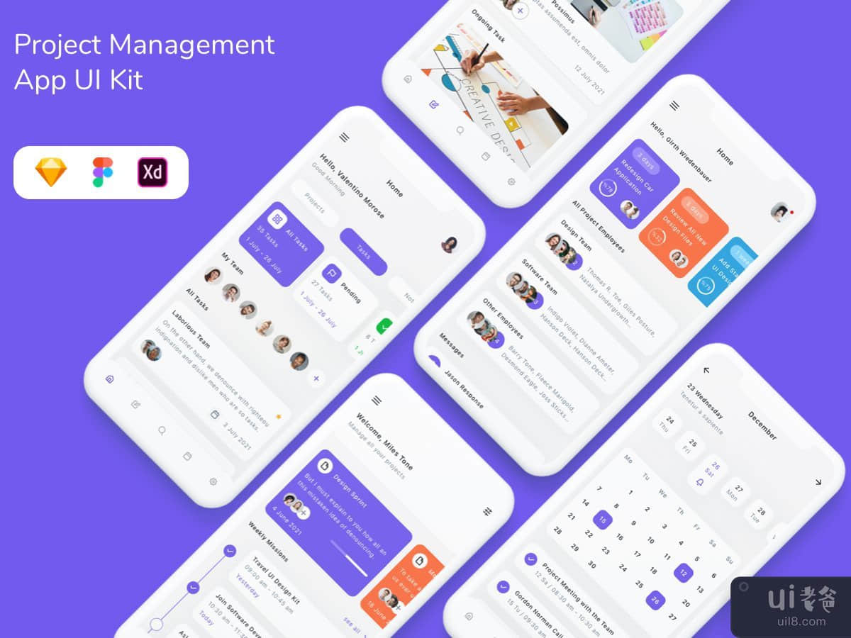 Project Management App UI Kit
