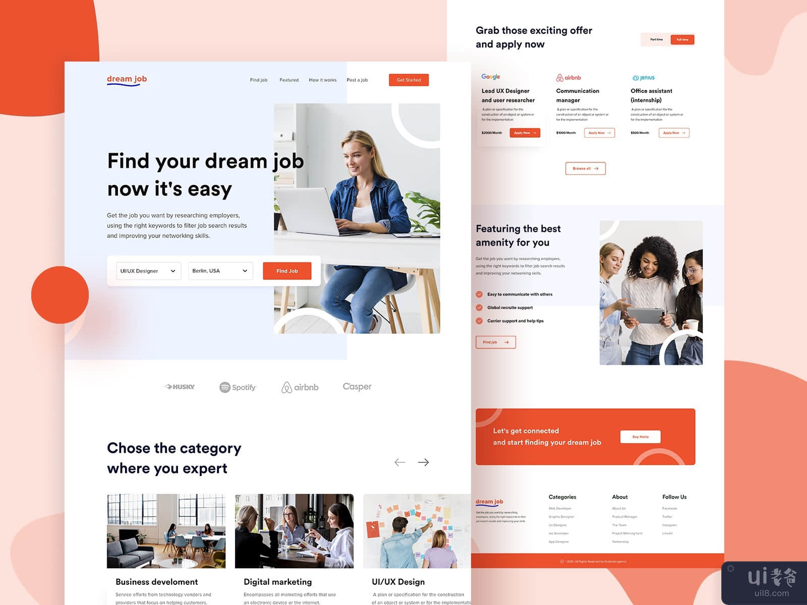 Dream Job Website Design