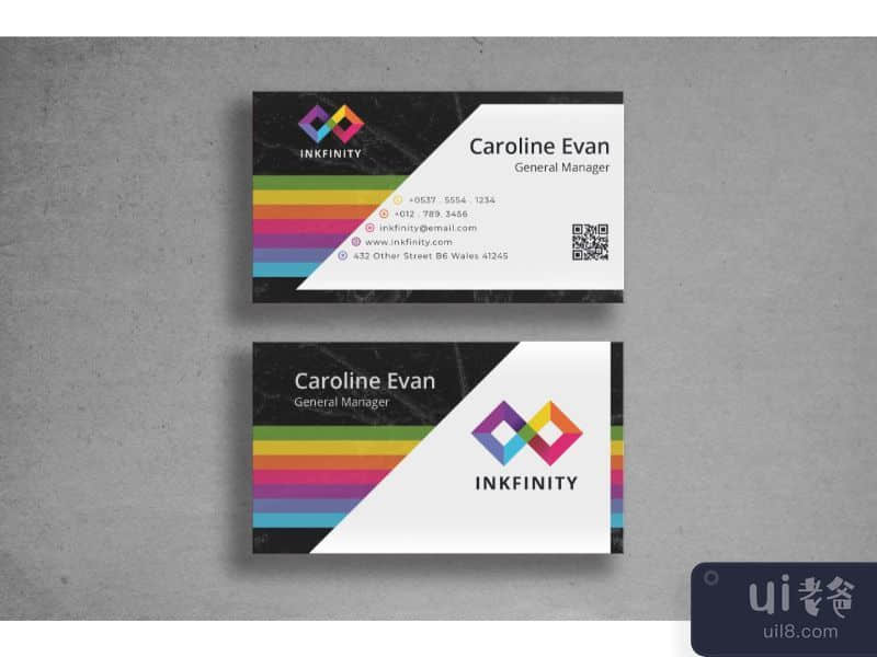 Business Card General Manager Name Tag