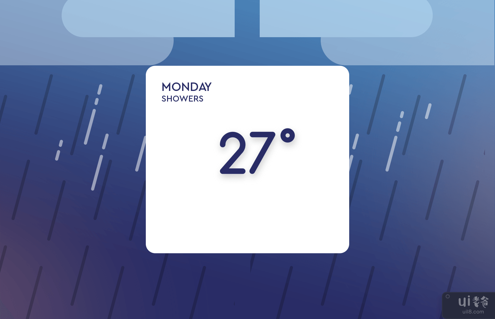天气应用界面(Weather App UI)插图